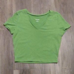 NWT Green crop Tshirt